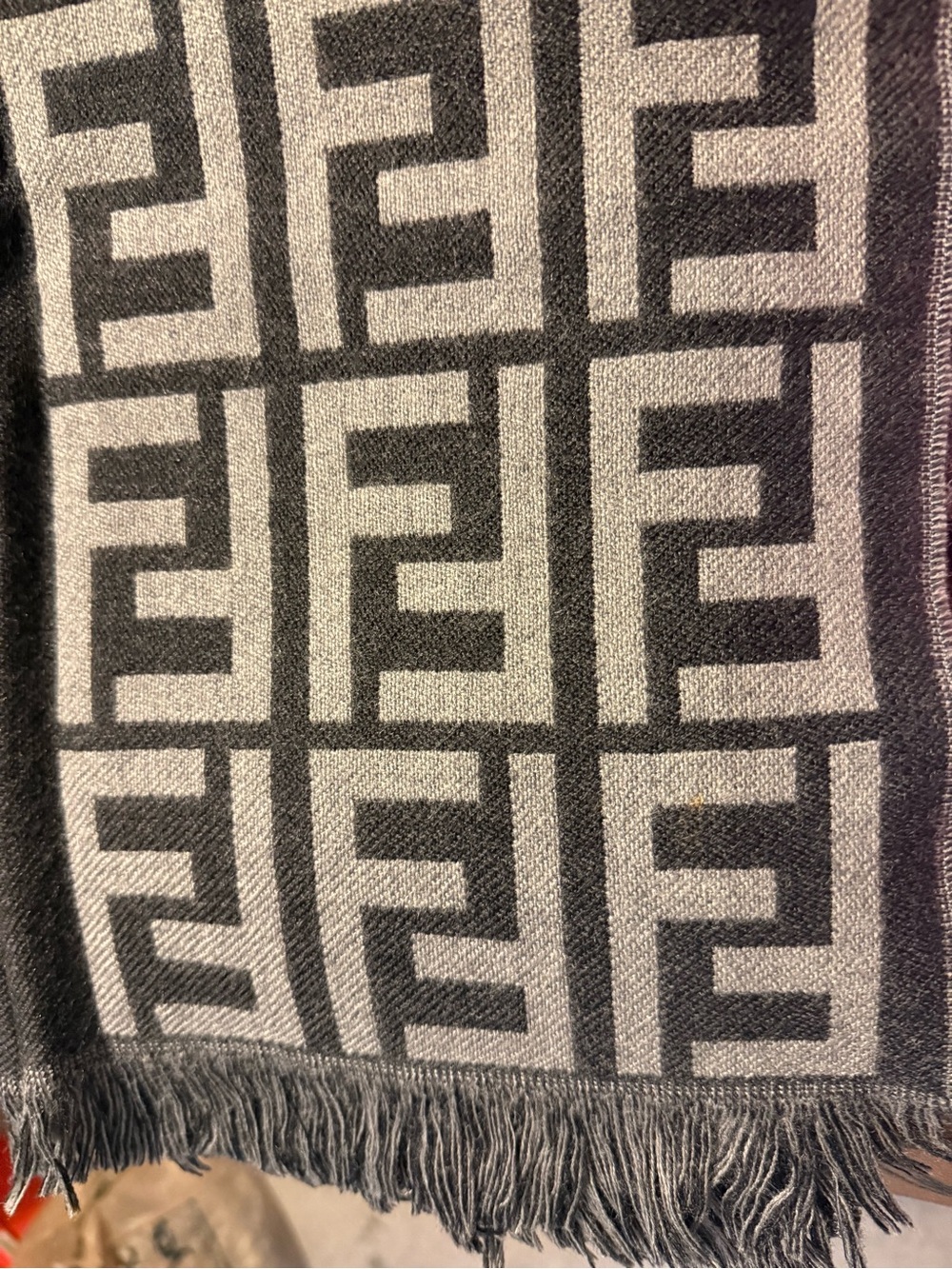 Grey Fendi Scarf